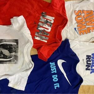 Jordan Red and Blue One Piece Tees Short Sleeve